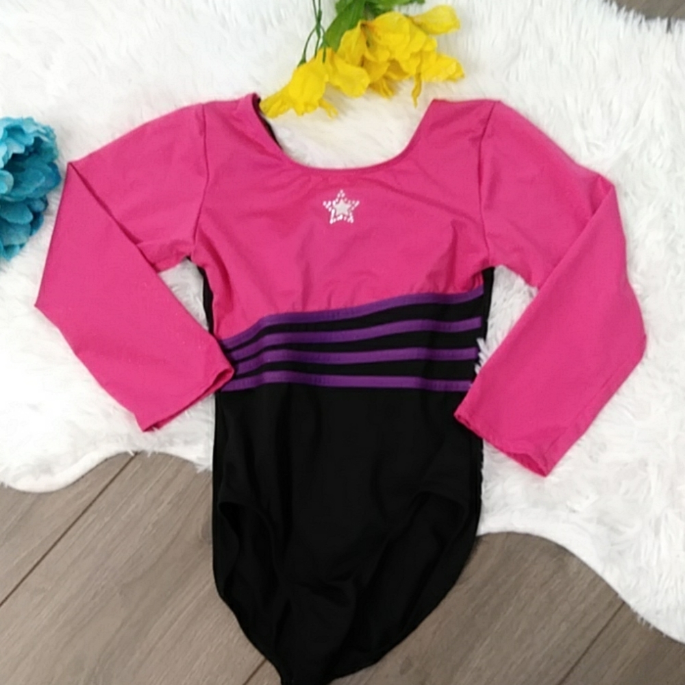 2/$24 Freestyle Danskin Pink Girls Star Le…